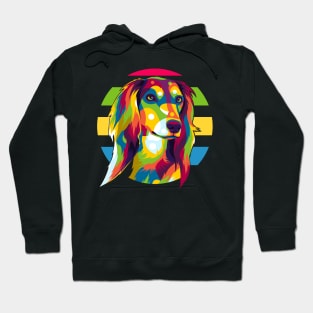 Saluki Dog Portrait Hoodie